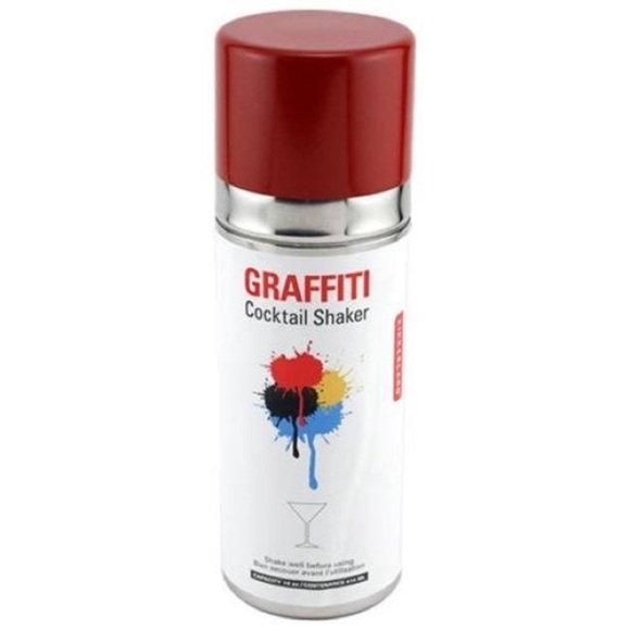 Kikkerland Graffiti Cocktail Shaker, Preowned, Hard to Find Collectible, NIB - Picture 2 of 15